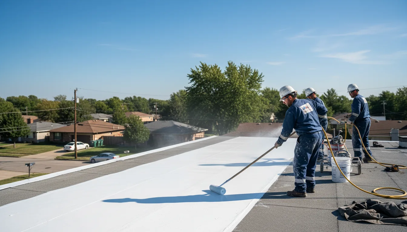 Commercial roof coating in New Castle, IN near me
